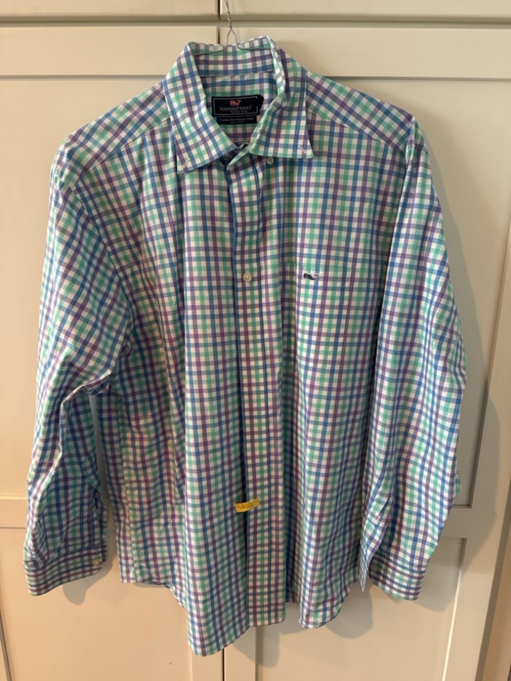 Vineyard Vines Men’s Check Button-Down Shirt - Blue/Green/Purple